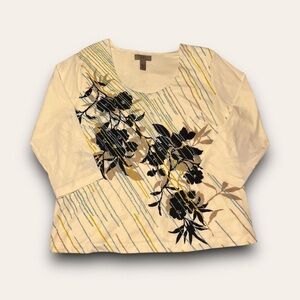 Y2K Mesh Floral Graphic Top I.e Plus Size 2x NWT Read desc
